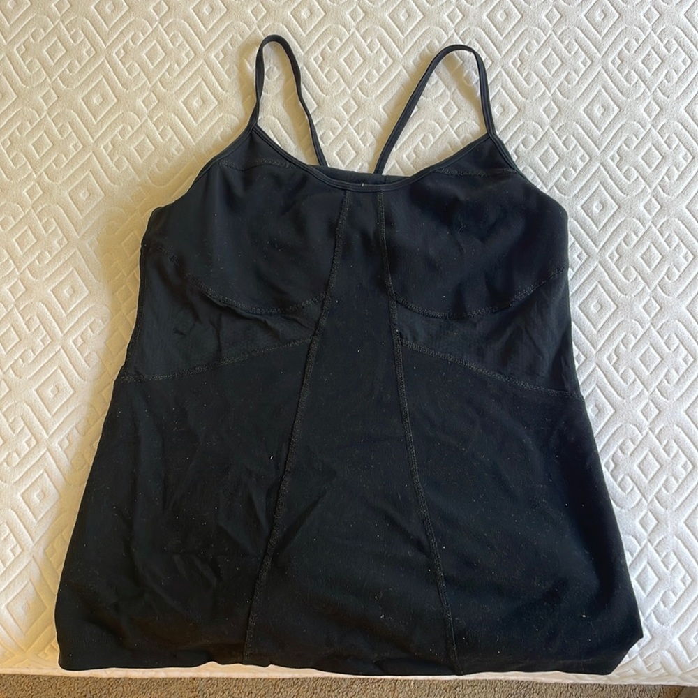 Lululemon black tank top size 8